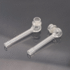 High-Quality Glass Smoking Pipe with Mesh Design – Heat-Resistant and Easy to Clean.