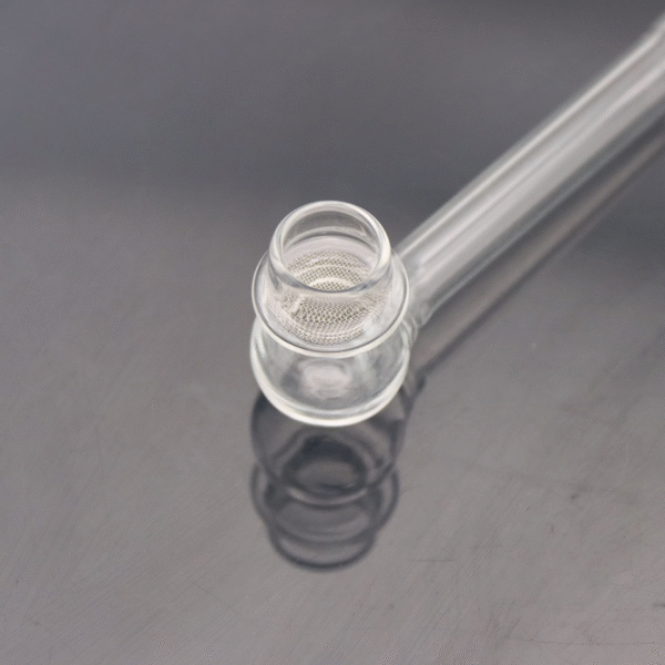 High-Quality Glass Smoking Pipe with Mesh Design A filter glass pipe – Heat-Resistant and Easy to Clean. - Image 5