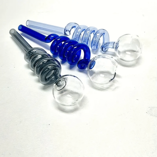 2-Piece Hookah Tubes, Glass Smoking Pipe Accessories, Sustainable Smoking Tools, Reusable, Household Gadgets, Random Color, Ideal for Holiday and Birthday Gifts. - Image 4
