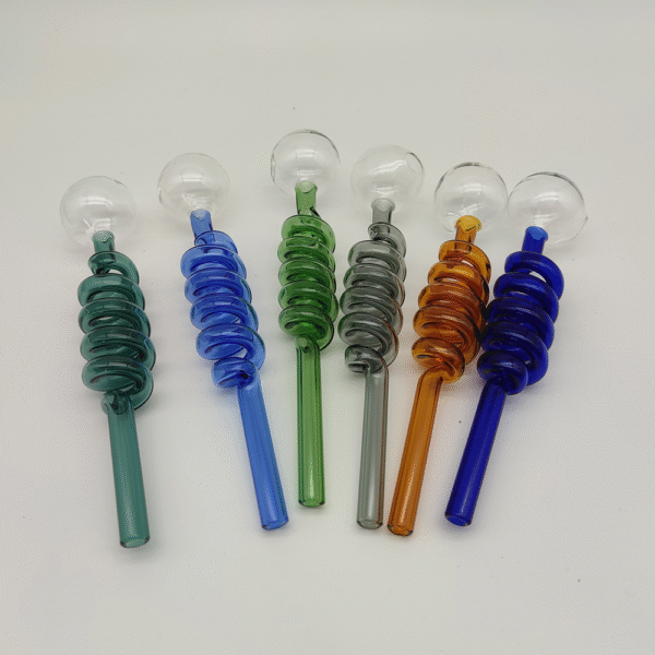 2-Piece Hookah Tubes, Glass Smoking Pipe Accessories, Sustainable Smoking Tools, Reusable, Household Gadgets, Random Color, Ideal for Holiday and Birthday Gifts. - Image 6