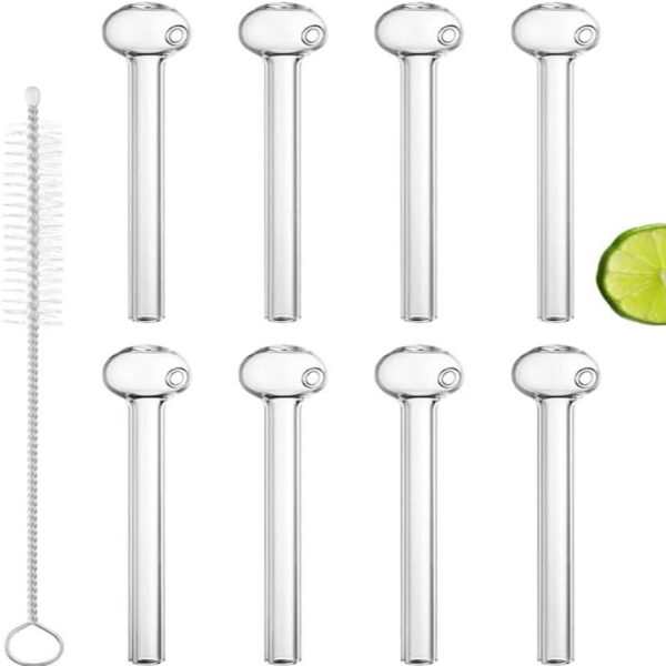 8 high borosilicate glass smoking pipes, provided by manufacturers with glass pipe accessories. - Image 5