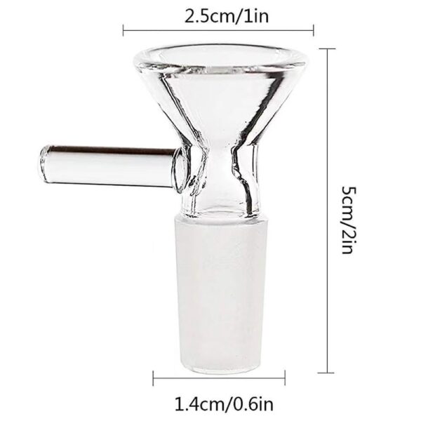 6pcsHigh Borosilicate Glass Pipe 14mm Round Disc Small Bowl, Glass Smoking Pipe Accessories. - Image 10