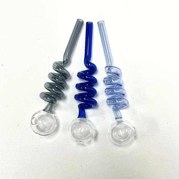 2-Piece Hookah Tubes, Glass Smoking Pipe Accessories, Sustainable Smoking Tools, Reusable, Household Gadgets, Random Color, Ideal for Holiday and Birthday Gifts. - Image 3